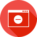پیش‌نمایش فایل webpage-window-app-application-delete-minus-sign-layout از پک چیدمان پنجره