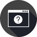 پیش‌نمایش فایل webpage-window-application-questionmark-help-sign-layout از پک چیدمان پنجره