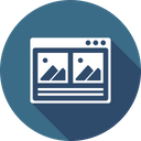 پیش‌نمایش فایل webpage-window-photo-blog-layout-wireframe-browser از پک چیدمان پنجره