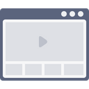 پیش‌نمایش فایل browser-application-video-site-window-page از پک چیدمان پنجره