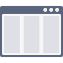 پیش‌نمایش فایل browser-webpage-page-window-column-layout-wireframe-2 از پک چیدمان پنجره