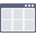 پیش‌نمایش فایل browser-webpage-page-window-grid-layout-wireframe-2 از پک چیدمان پنجره