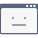 پیش‌نمایش فایل browser-webpage-window-layout-error-noresponse-smiley-sign-2 از پک چیدمان پنجره