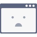 پیش‌نمایش فایل browser-window-webpage-application-confuse-error-smiley-2 از پک چیدمان پنجره
