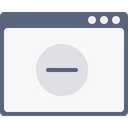 پیش‌نمایش فایل webpage-window-app-application-delete-minus-sign-layout-2 از پک چیدمان پنجره