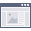 پیش‌نمایش فایل webpage-window-grid-layout-design-blog-browser-2 از پک چیدمان پنجره
