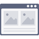 پیش‌نمایش فایل webpage-window-photo-blog-layout-wireframe-browser-2 از پک چیدمان پنجره