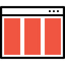 پیش‌نمایش فایل browser-webpage-page-window-column-layout-wireframe-3 از پک چیدمان پنجره