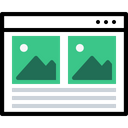 پیش‌نمایش فایل webpage-window-photo-blog-layout-wireframe-browser-3 از پک چیدمان پنجره