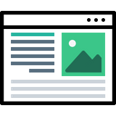 پیش‌نمایش فایل window-browser-webpage-photo-right-layout-content-blog-wireframe-3 از پک چیدمان پنجره