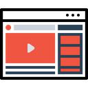 پیش‌نمایش فایل window-web-layout-youtube-video-page-design-3 از پک چیدمان پنجره
