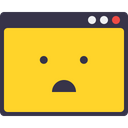 پیش‌نمایش فایل browser-window-webpage-application-confuse-error-smiley-4 از پک چیدمان پنجره