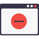 پیش‌نمایش فایل webpage-window-app-application-delete-minus-sign-layout-4 از پک چیدمان پنجره