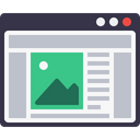 پیش‌نمایش فایل webpage-window-grid-layout-design-blog-browser-4 از پک چیدمان پنجره