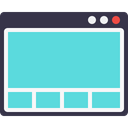 پیش‌نمایش فایل webpage-window-page-grid-layout-design-wireframe-4 از پک چیدمان پنجره