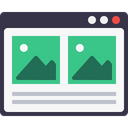 پیش‌نمایش فایل webpage-window-photo-blog-layout-wireframe-browser-4 از پک چیدمان پنجره