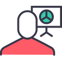 پیش‌نمایش فایل businessman-employee-pie-chart-presentation-company-plan از پک کاربران