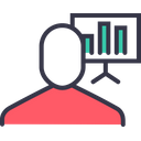 پیش‌نمایش فایل businessman-employee-presentation-column-chart-graph-statics از پک کاربران