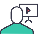پیش‌نمایش فایل businessman-employee-video-presentation-display-board-avatar از پک کاربران