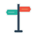 پیش‌نمایش فایل pointer-travel-tourism-two-way-guide-sign-2 از پک سفر و هتل