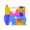 پیش‌نمایش فایل digital-gift-card-4091459 از پک تجارت الکترونیک
