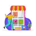 پیش‌نمایش فایل shopping-application-4091467 از پک تجارت الکترونیک