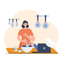 پیش‌نمایش فایل girl-cooking-food-4279229 از پک رستوران