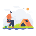 پیش‌نمایش فایل boy-enjoying-the-fishing-and-camping-4295986 از پک فعالیت‌های فضای باز