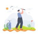 پیش‌نمایش فایل man-playing-the-golf-game-4295978 از پک فعالیت‌های فضای باز