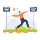 پیش‌نمایش فایل man-playing-the-javelin-throw-game-4295985 از پک فعالیت‌های فضای باز