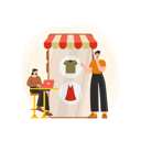 پیش‌نمایش فایل couple-exploring-an-online-clothing-shop-4498484 از پک تجارت الکترونیک