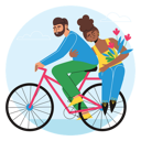 پیش‌نمایش فایل couple-enjoying-cycle-riding-6335627 از پک تعطیلات تابستانی