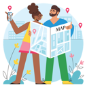 پیش‌نمایش فایل couple-exploring-adventure-trip-6335630 از پک تعطیلات تابستانی