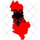 پیش‌نمایش فایل albania-flag-map-6426746 از پک نقشه‌های کشورهای اروپایی