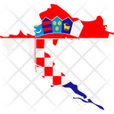 پیش‌نمایش فایل croatia-flag-map-6426753 از پک نقشه‌های کشورهای اروپایی