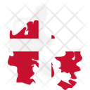 پیش‌نمایش فایل denmark-flag-map-6426756 از پک نقشه‌های کشورهای اروپایی