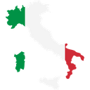 پیش‌نمایش فایل italia-flag-map-6426765 از پک نقشه‌های کشورهای اروپایی