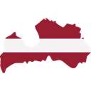 پیش‌نمایش فایل latvia-flag-map-6426766 از پک نقشه‌های کشورهای اروپایی