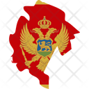 پیش‌نمایش فایل montenegro-flag-map-6426771 از پک نقشه‌های کشورهای اروپایی