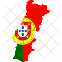 پیش‌نمایش فایل portugal-flag-map-6426775 از پک نقشه‌های کشورهای اروپایی