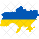 پیش‌نمایش فایل ukraine-flag-map-6426784 از پک نقشه‌های کشورهای اروپایی