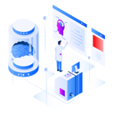 پیش‌نمایش فایل artificial-intelligence-isometric-1739202 از پک تصویرسازی داده های بزرگ جلد 1