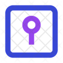 پیش‌نمایش فایل keyhole-square-4943574 از پک امنیت