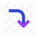 پیش‌نمایش فایل corner-right-down-4956542 از پک فلش‌ها