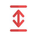 پیش‌نمایش فایل arrows-shrink-vertical-6822819 از پک فلش‌ها