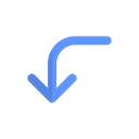 پیش‌نمایش فایل corner-left-down-6822827 از پک فلش‌ها