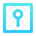 پیش‌نمایش فایل keyhole-square-full-7281505 از پک امنیت