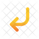 پیش‌نمایش فایل corner-down-left-7480100 از پک فلش‌ها