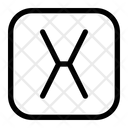 پیش‌نمایش فایل square-x-letter-8328649 از پک عدد و حروف
