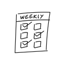 پیش‌نمایش فایل weekly-planner-9130252 از پک فعالیت هنگام - خطی